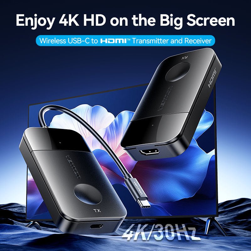 Vention Wireless USB-C to HDMI™ Transmitter and Receiver