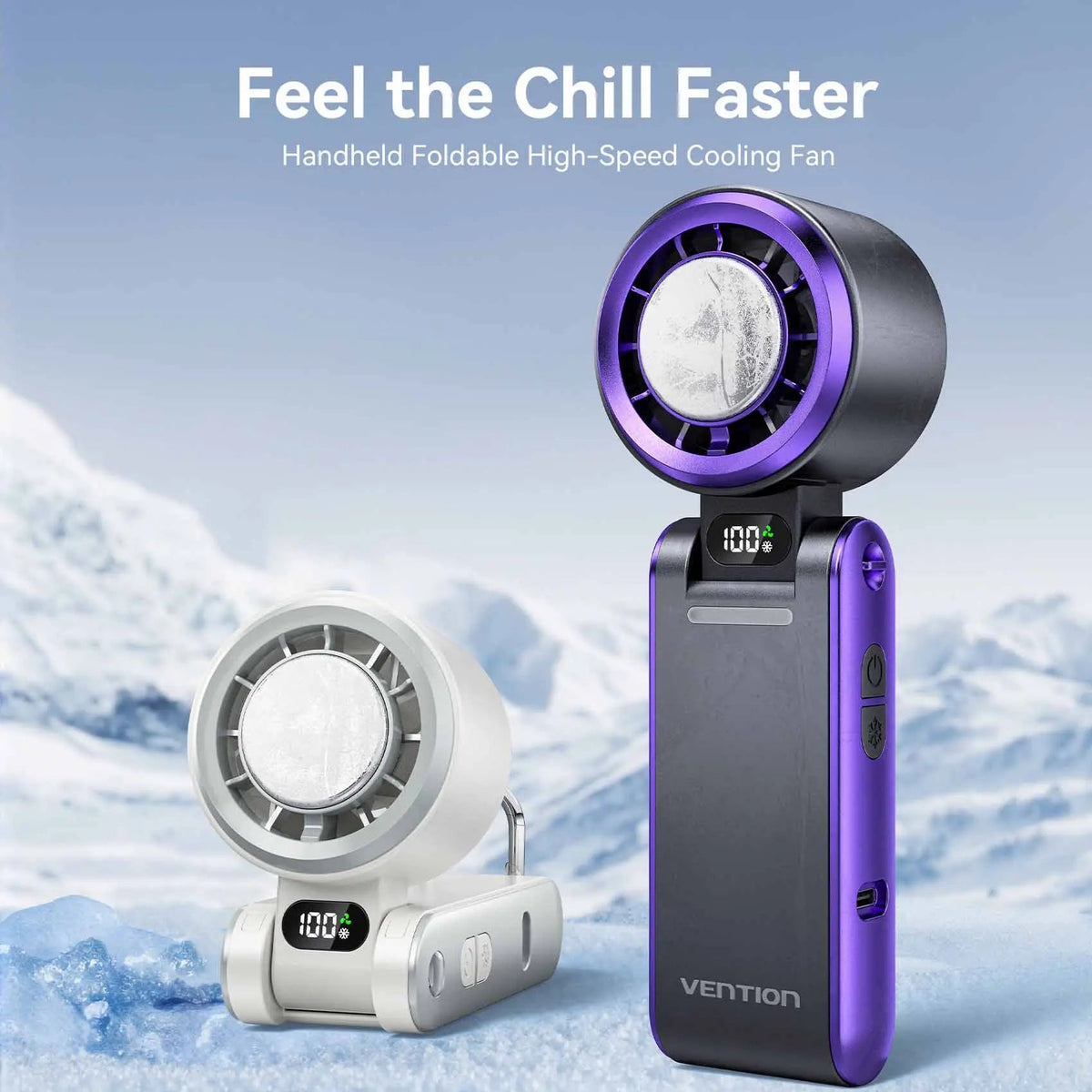 Vention Handheld Foldable High-Speed Cooling Fan