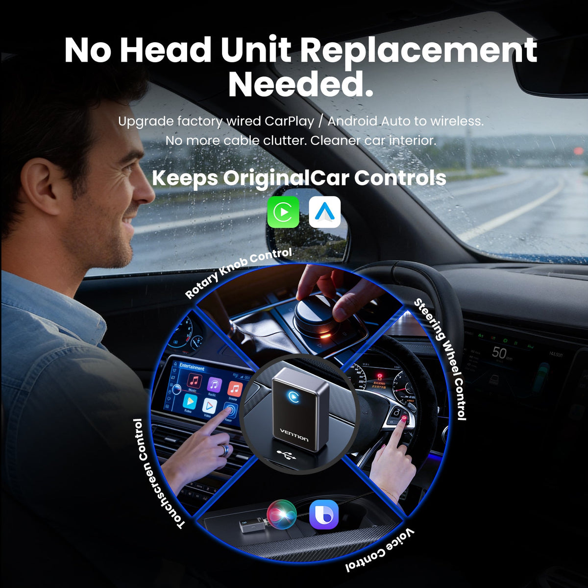 Vention Wireless CarPlay Adapter