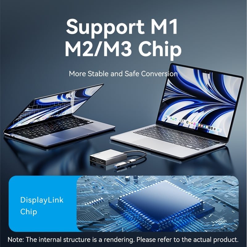 Vention USB to Dual HDMI™ MST Adapter