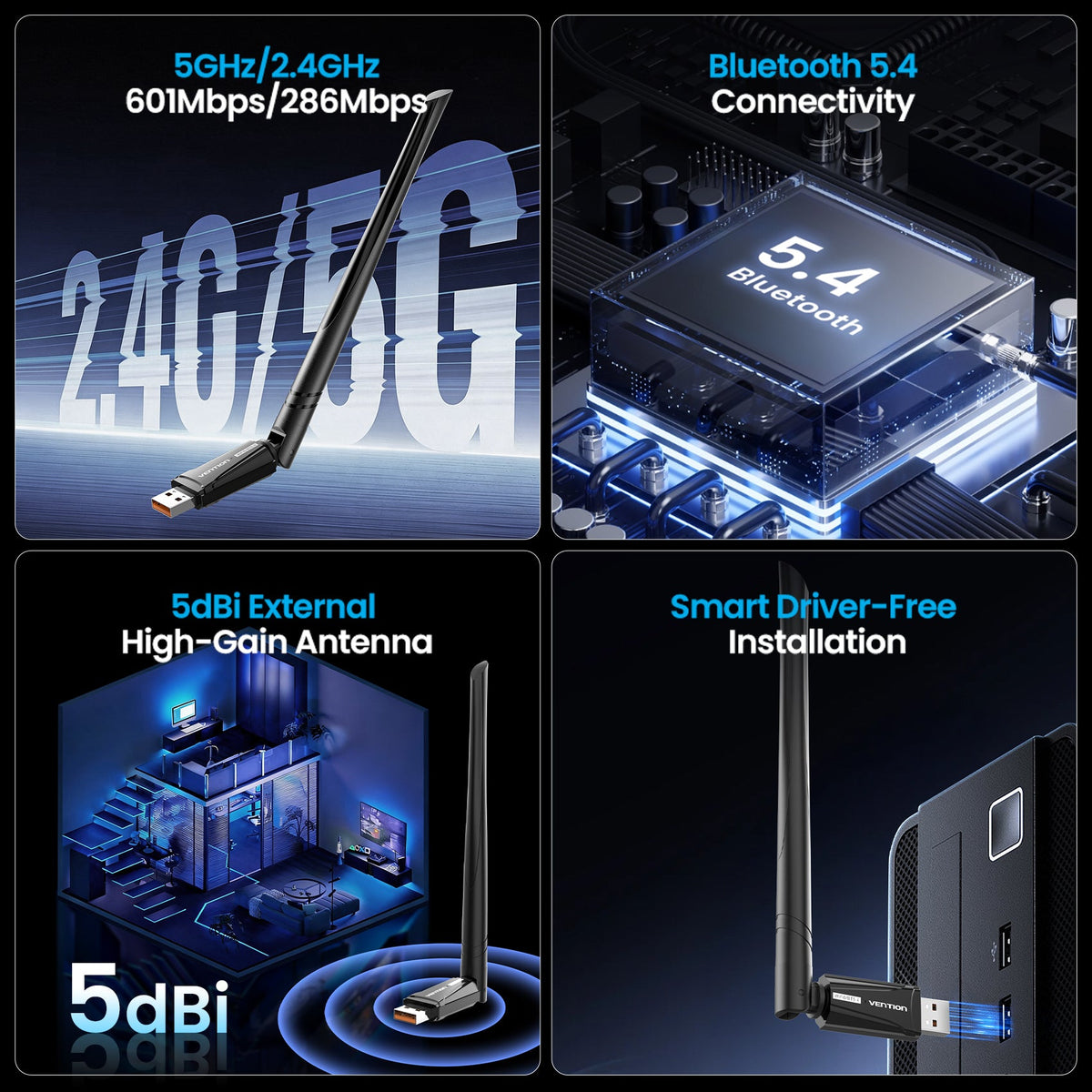 Vention USB Wi-Fi Adapter