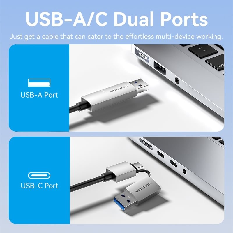 Vention USB to Dual HDMI™ MST Adapter