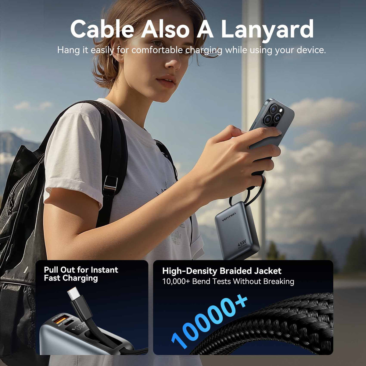Vention 20000mAh Power Bank 45W