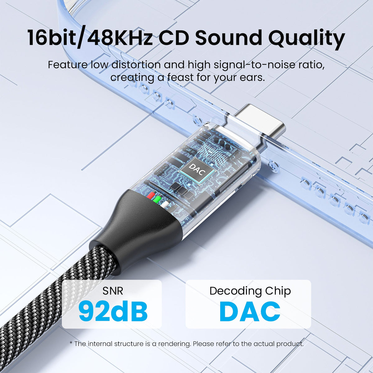 Vention USB-C Male to 3.5mm Female Audio Adapter