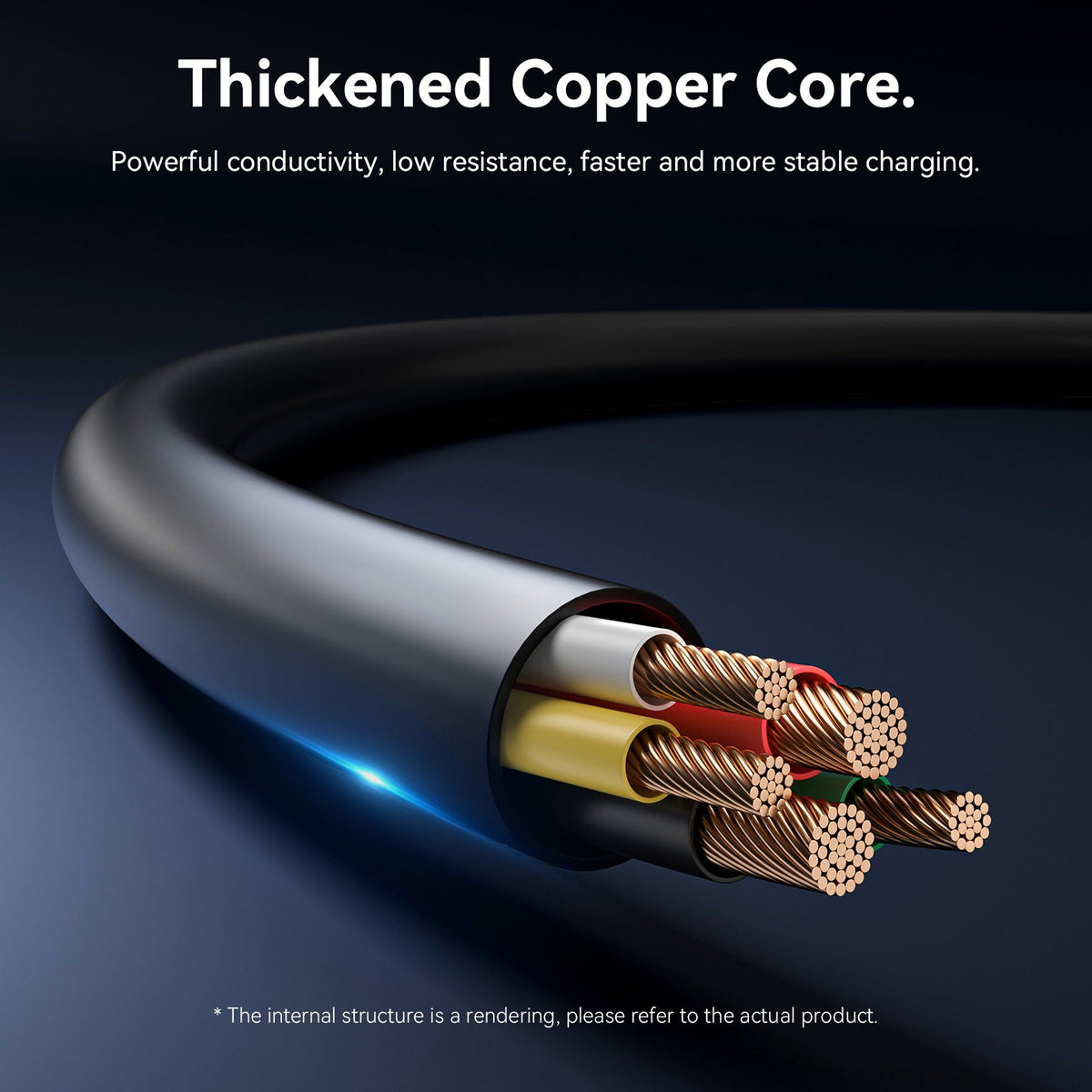 Vention USB 2.0 Type-C Male to Lightning Male 3A Cable Black PVC Type