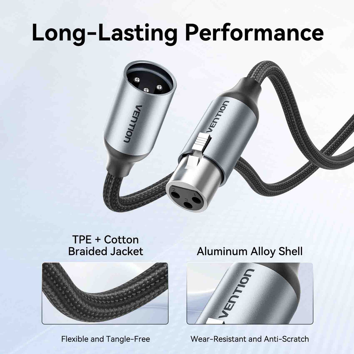 Vention XLR Male to XLR Female Microphone Cable