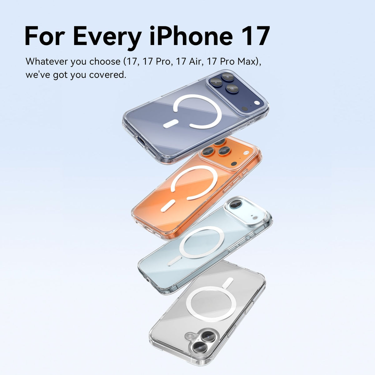 Vention Concise Impact Case for iPhone 17 with MagSafe Transparent