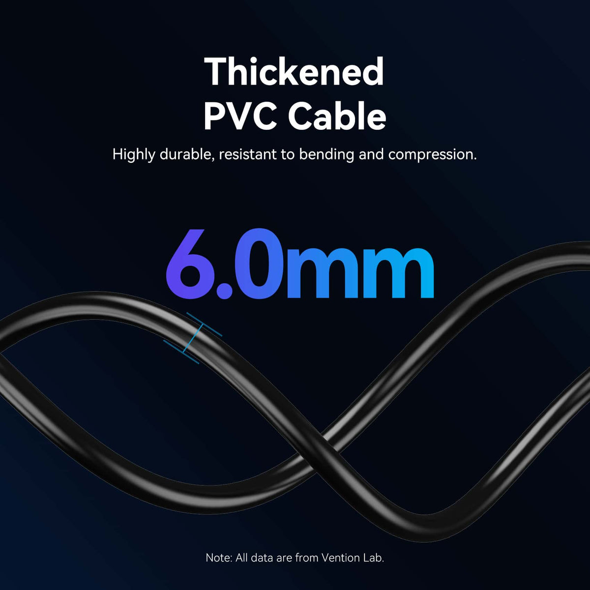 Vention HDMI™-A Male to Male 4K HD Right Angle Cable 90 Degree