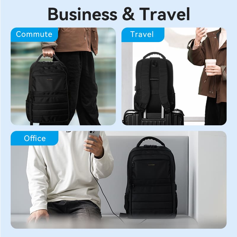 Vention Water-Repellent Laptop Backpack Black