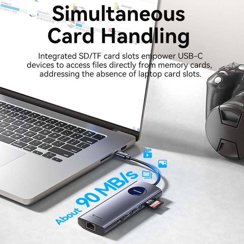 Vention 9-in-1 USB-C MST Docking Station