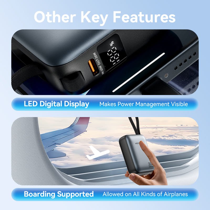 Vention 10000mAh Power Bank 35W