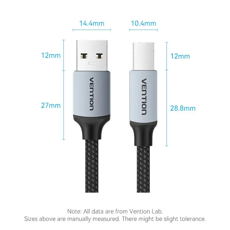Vention USB 2.0 Type-A Male to Type-B Male Printer Cable