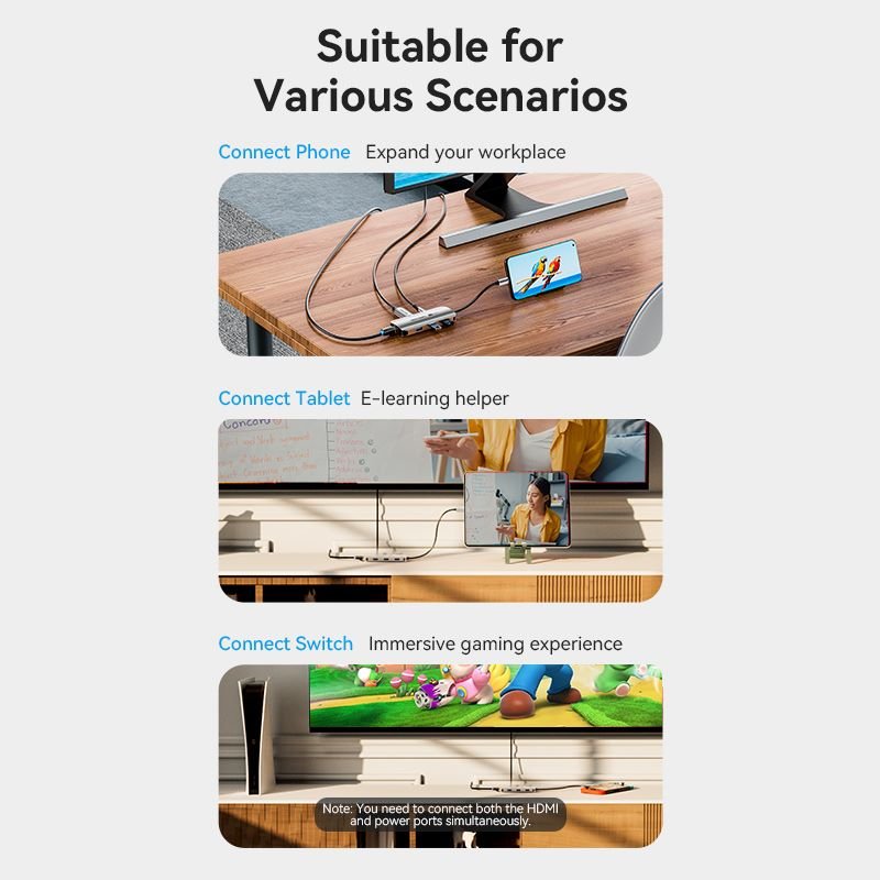 Vention 6-in-1 USB-C Docking Station