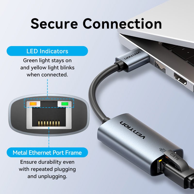 Vention USB-A to Gigabit Ethernet Adapter