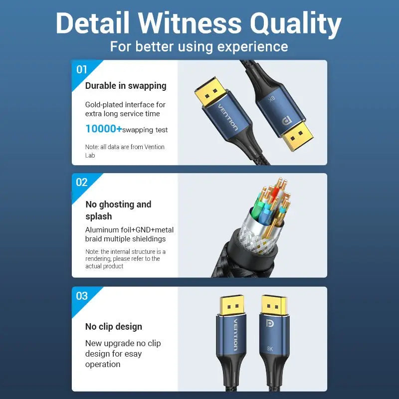 Vention 8K DisplayPort Cable