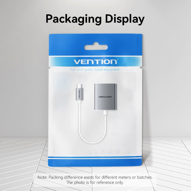 USB-C to VGA Converter 0.15M Silver Aluminium Alloy Type