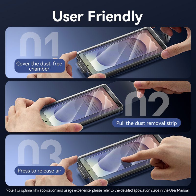 Vention HD Tempered Glass Screen Protector for Samsung Galaxy S25 6.2" with Dust-Free Installation Tool
