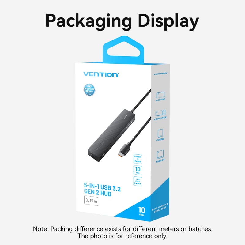 Vention 5-in-1 USB 3.2 Gen 2 Hub
