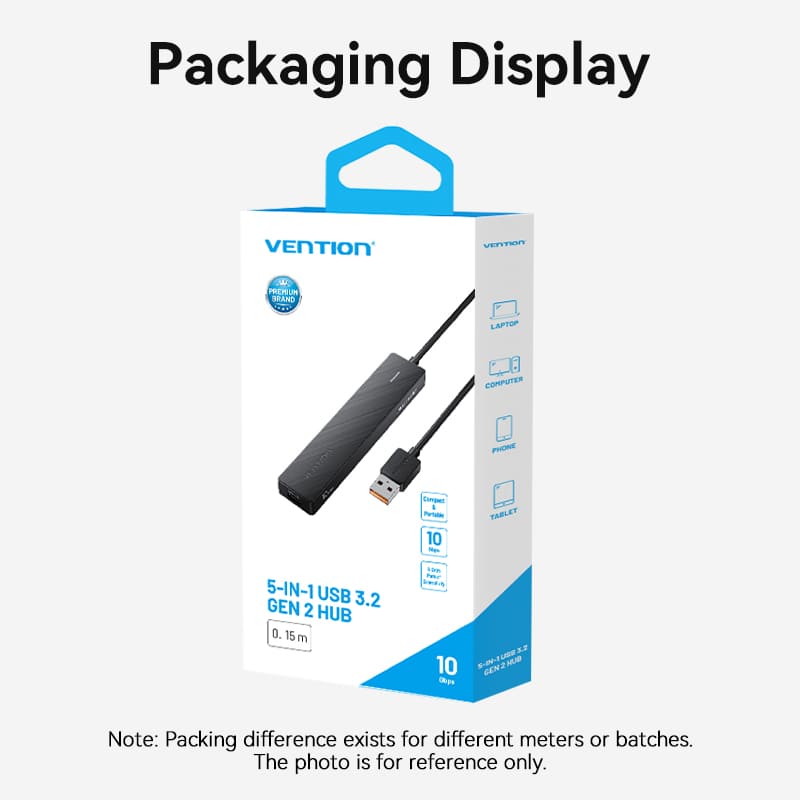 Vention 5-in-1 USB 3.2 Gen 2 Hub