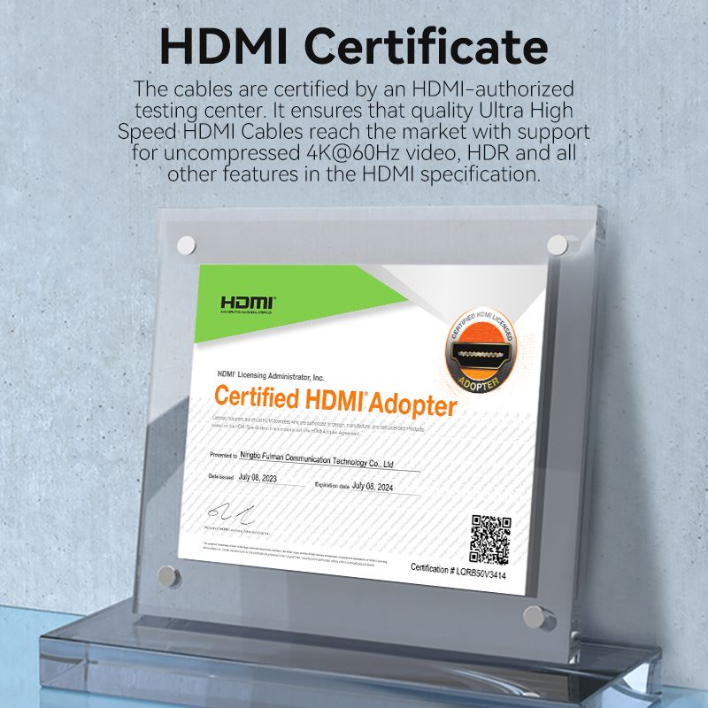 Vention HDMI™-A Male to Male 4K HD Cable 1.5M Black