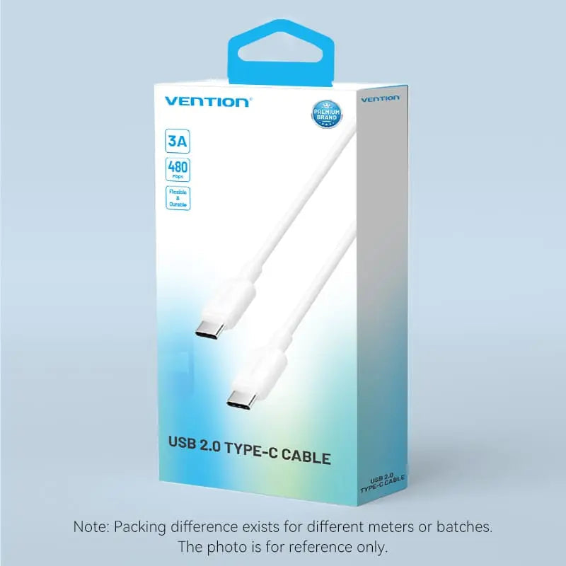 Vention USB 2.0 Type-C Male to Type-C Male 3A Cable PVC Type