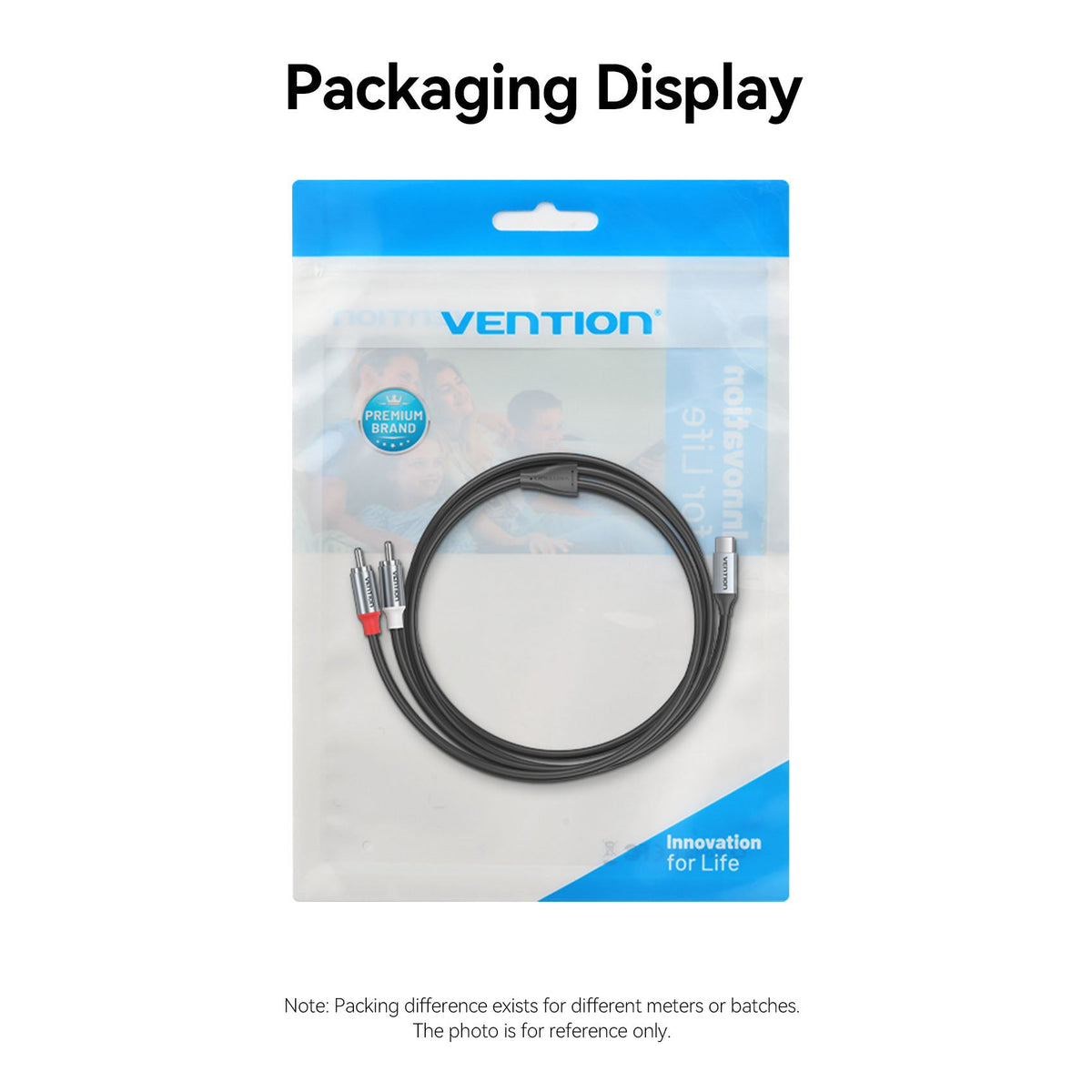 Vention USB-C Male to 2RCA Male Audio Cable