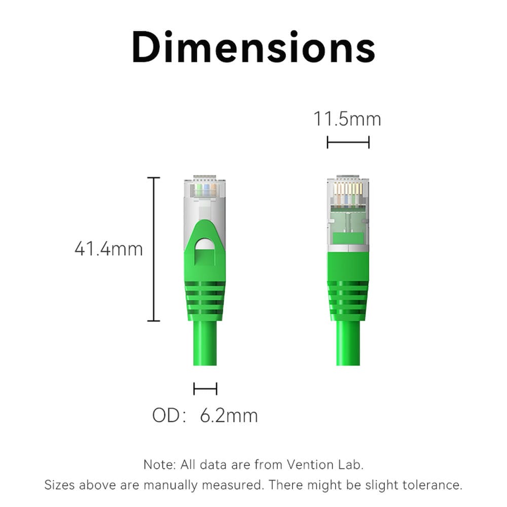 Vention Cat6A SFTP Ethernet Patch Cable