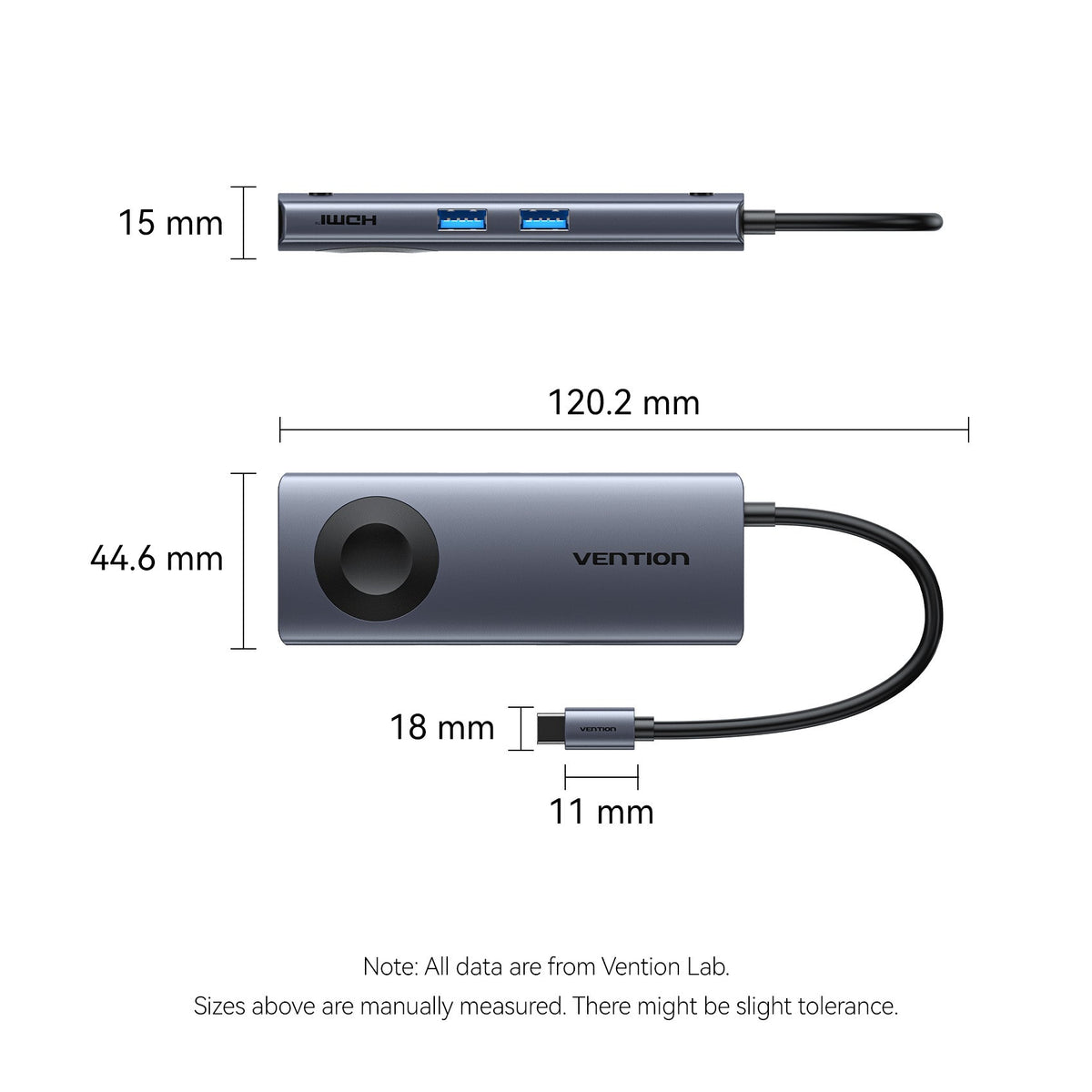 Vention 6-in-1 USB-C Wireless Charging Docking Station