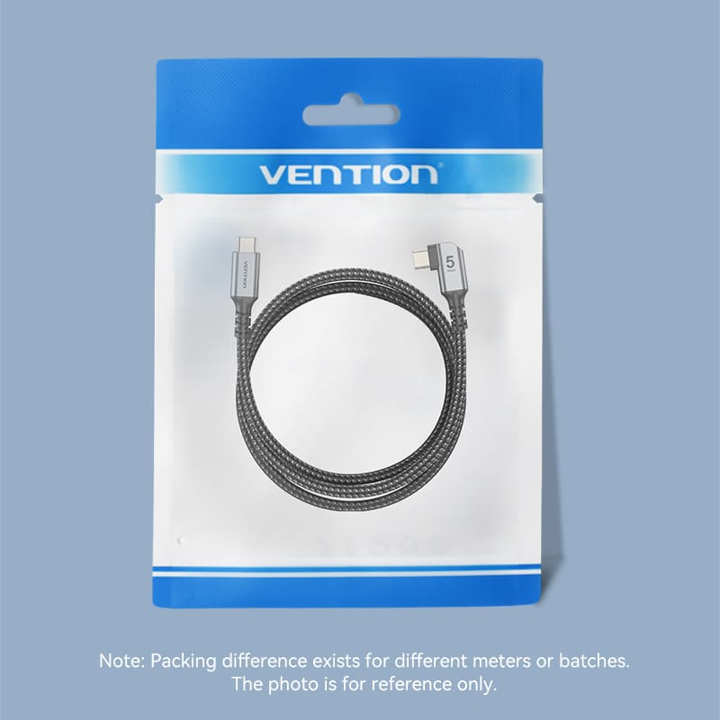 Vention USB 3.0 C Male to C Male Right Angle VR Cable Aluminum Alloy Type