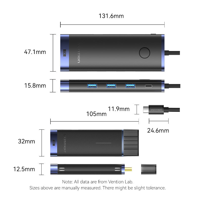Vention 6-in-1 USB-C Wireless HDMI™ Docking Station