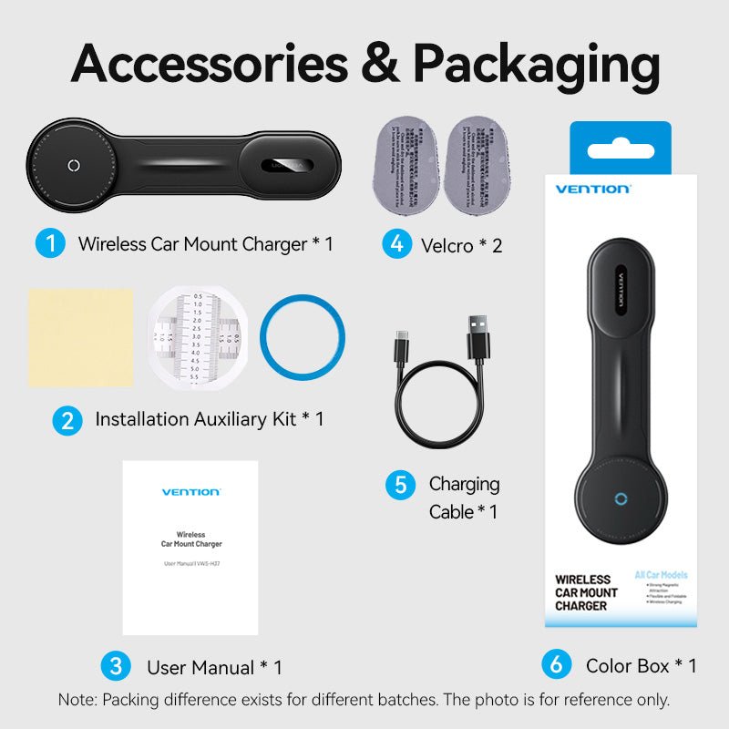 Vention Wireless Car Mount Charger