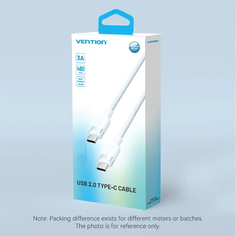Vention USB 2.0 Type-C Male to Type-C Male 3A Cable Aluminum Alloy Type