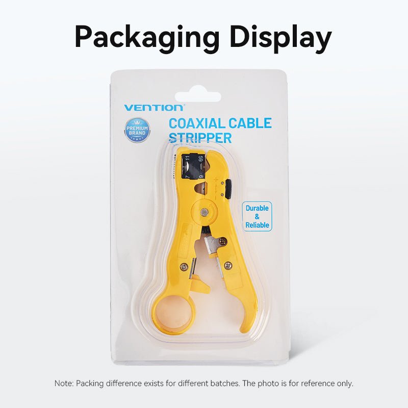 Vention Coaxial Cable Stripper Yellow