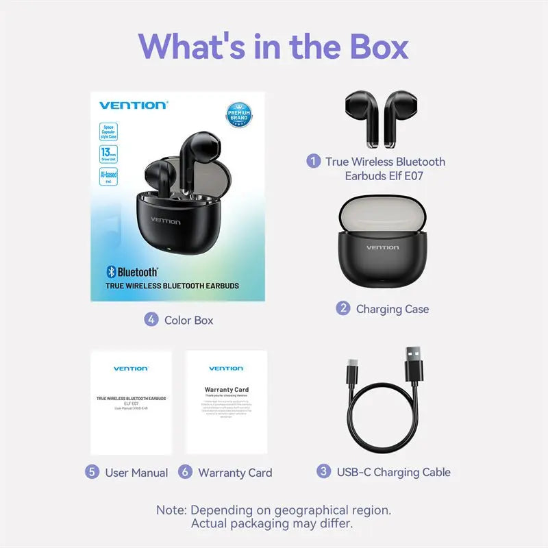 Vention True Wireless Bluetooth Earbuds