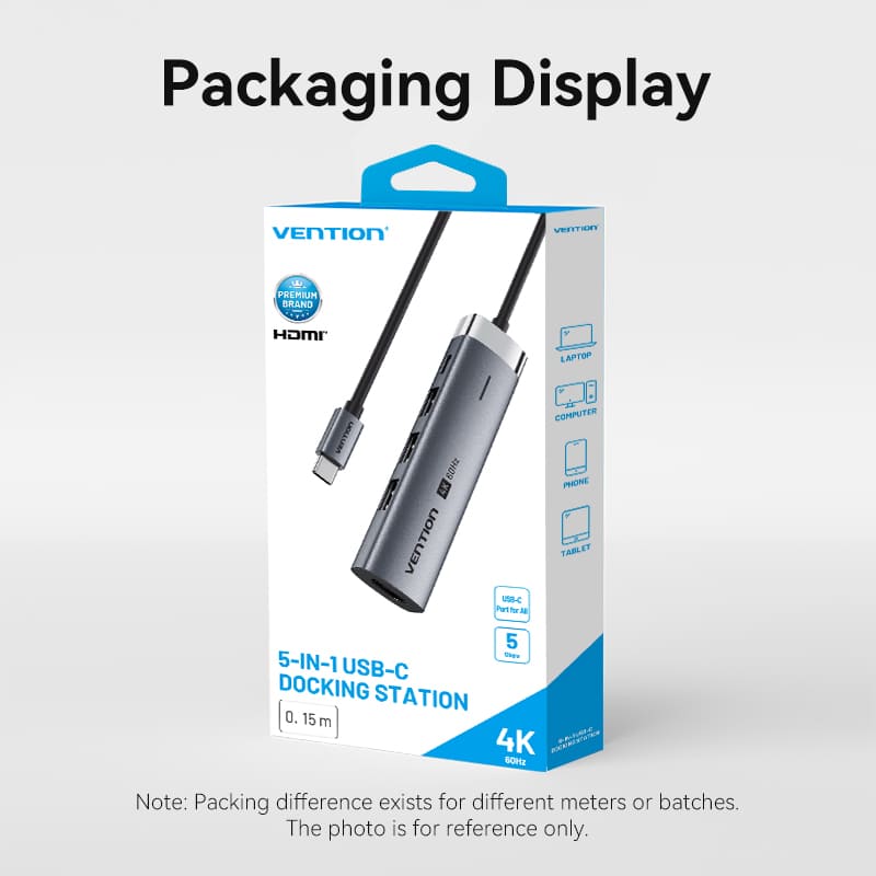 Vention 5-in-1 USB-C Docking Station
