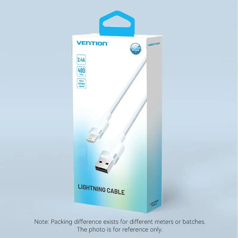 Vention USB 2.0 Type-A Male to Lightning Male 2.4A Cable Aluminum Alloy Type