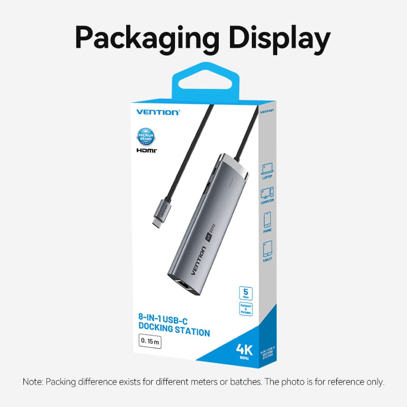 Vention 8-in-1 USB-C Docking Station
