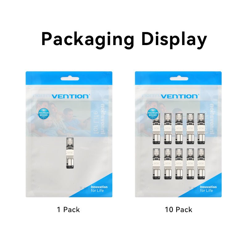 Vention Cat6A Shielded Toolless 8P8C RJ45 Modular Plug