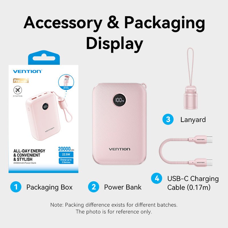 Vention 20000mAh Power Bank 22.5W