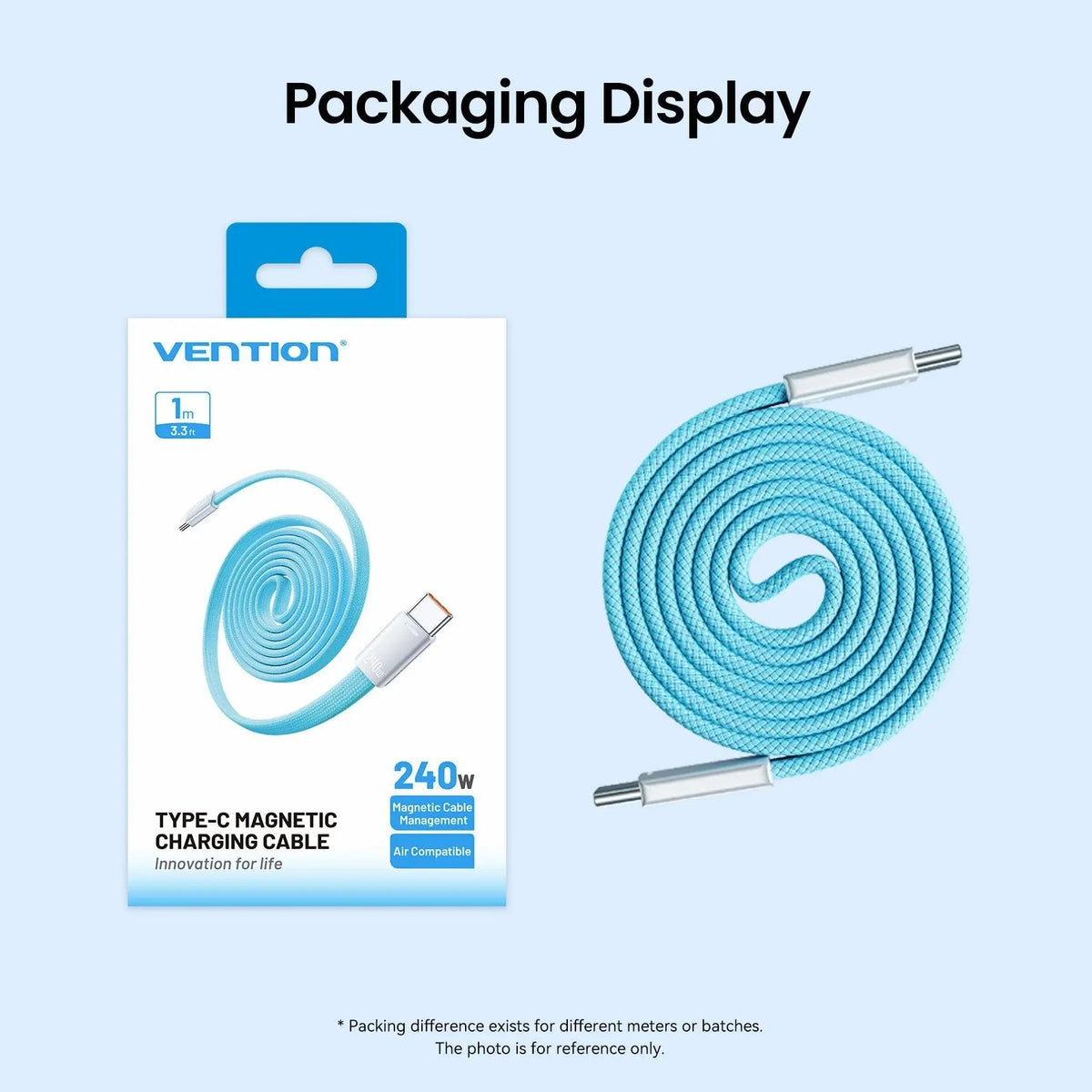 240W USB-C Slim Magnetic Fast Charging Cable