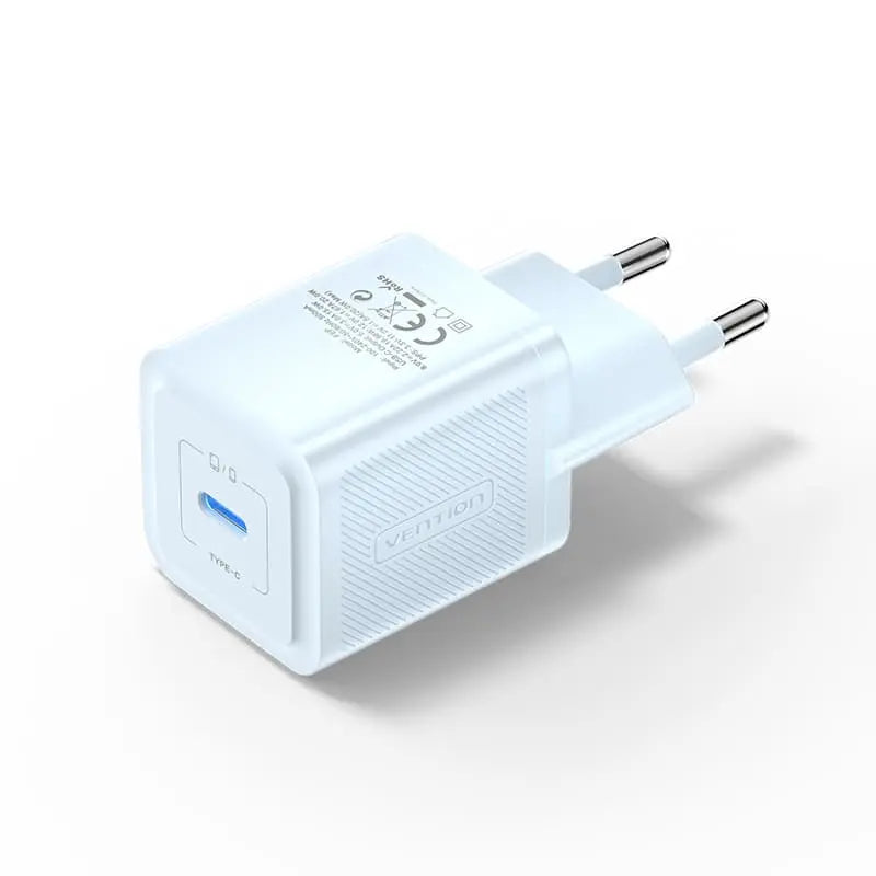 Vention 1-Port USB-C GaN Charger 20W EU-Plug