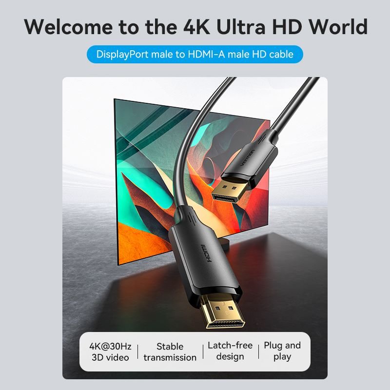 Vention DisplayPort to HDMI™ Cable