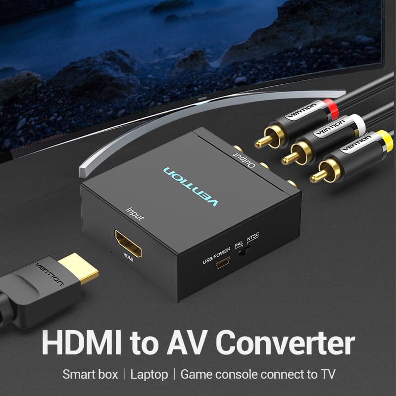 Vention HDMI™ to RCA Converter Black Metal Type