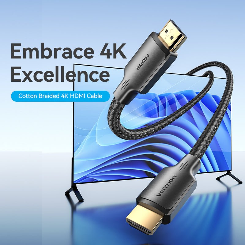 Cotton Braided 4K HDMI™ Male to Male Cable