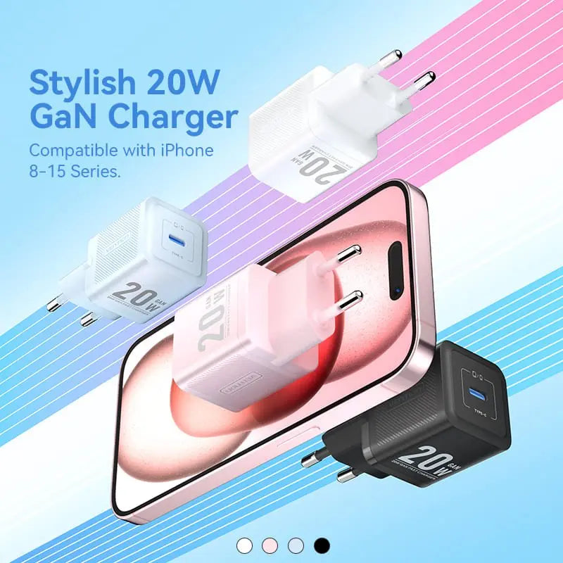 Vention 1-Port USB-C GaN Charger 20W EU-Plug