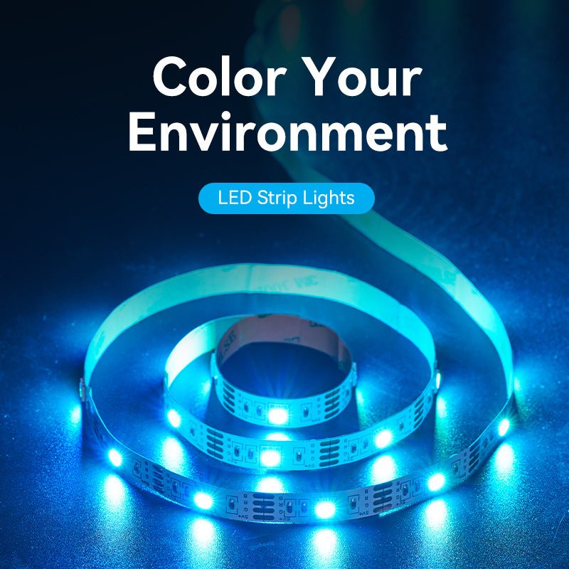 Vention RGB FPC LED Strip Lights with IR Remote and USB 5V Power Supply