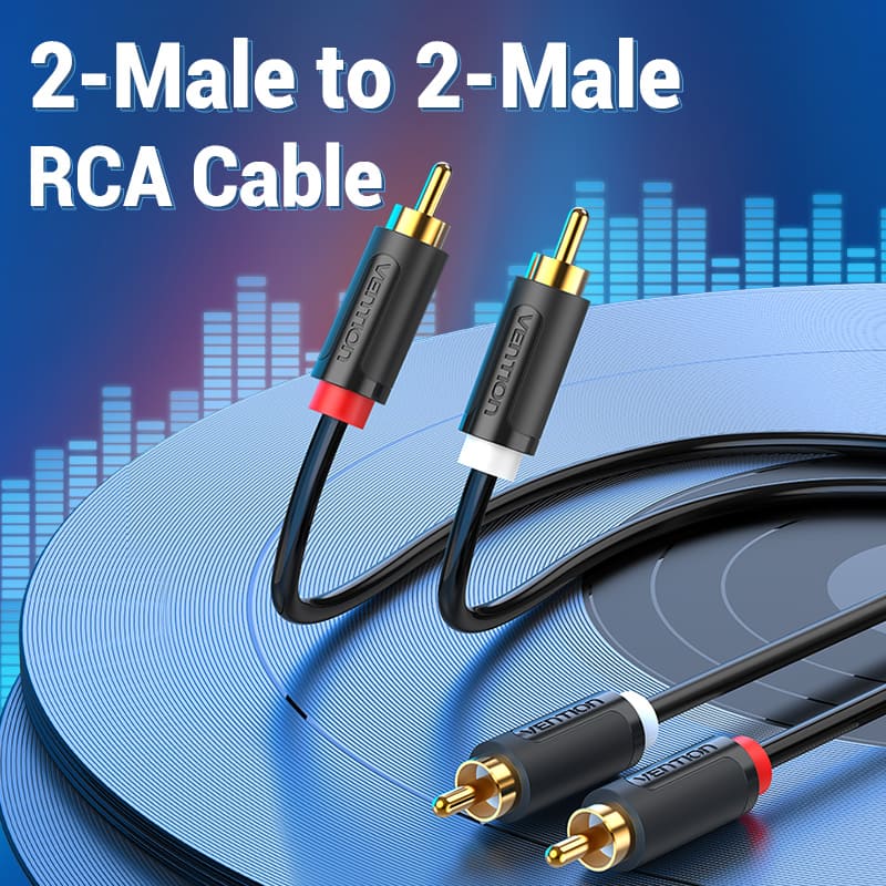 Vention 2-Male to 2-Male RCA Cable