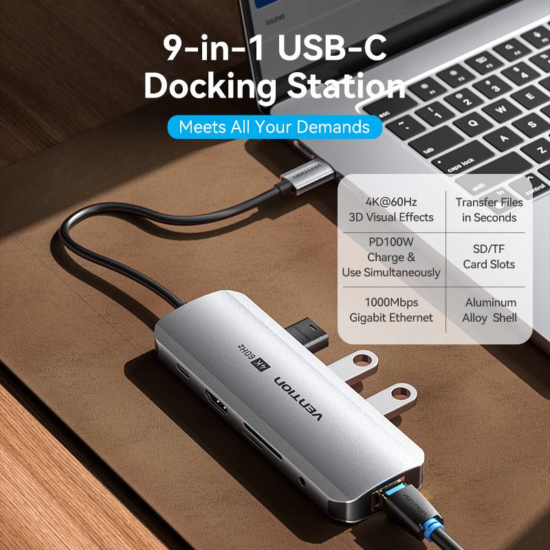 Vention 9-in-1 USB-C Docking Station