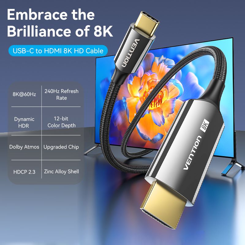 Vention 8K USB-C To HDMI™ Cable