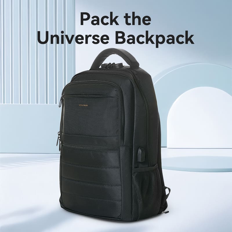 Vention Water-Repellent Laptop Backpack Black